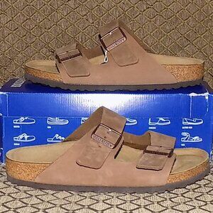 New birkenstock Arizona Mocha nubuck leather EU41 \ US 0-10.5